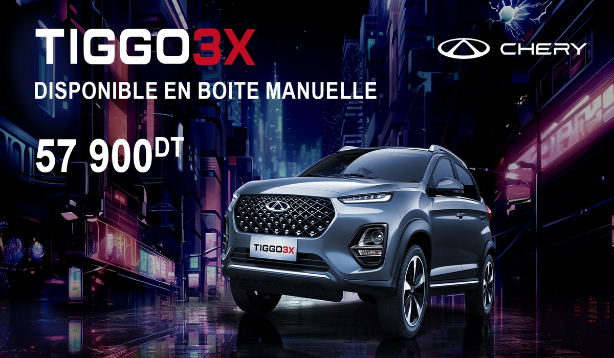 Chery Tiggo 3X en version boîte manuelle : plus puissante et mieux équipée, à 57 900 DT