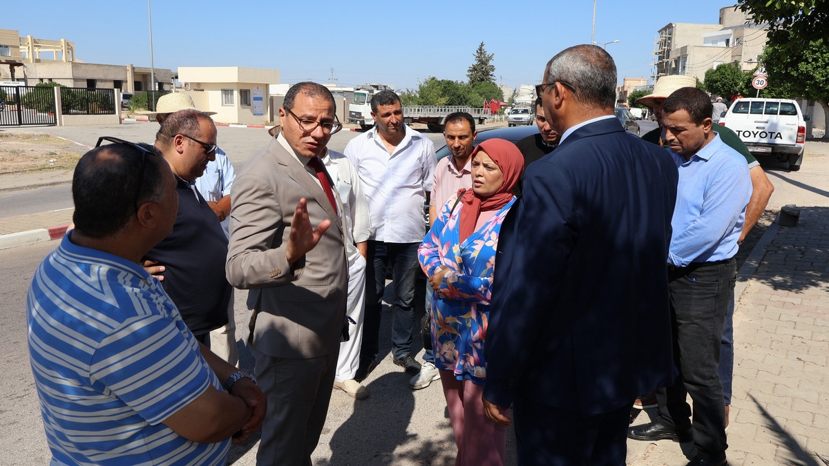والي باجة يتابع جملة من المشاريع التنموية بمعتمدية مجاز الباب: