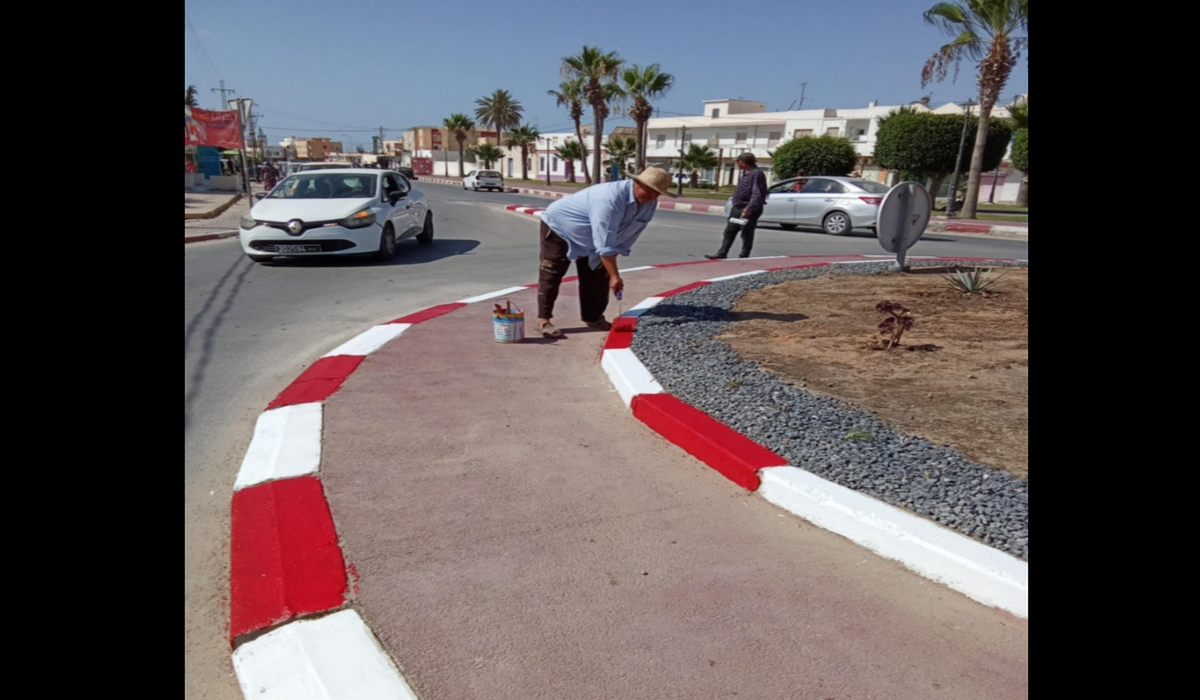 مفترق الحي الإداري بمدينة المحرس في حلة جديدة