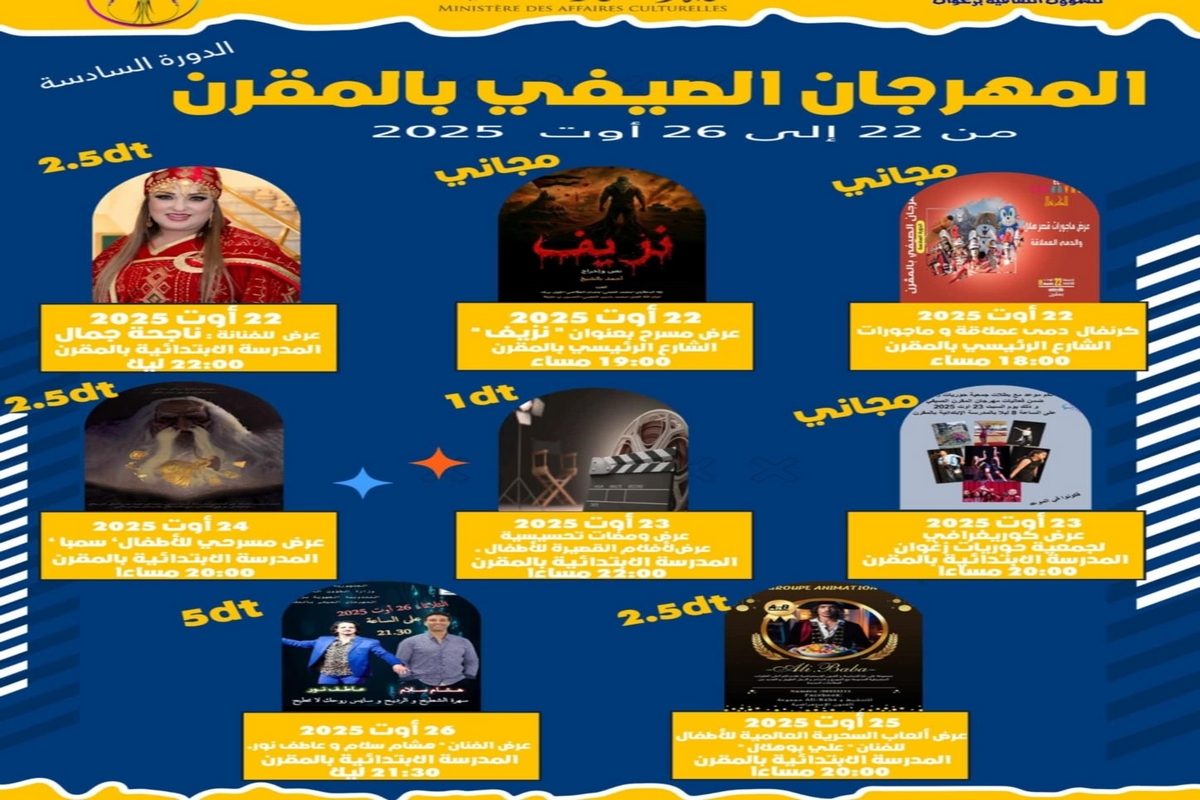 المقرن:الدورة 6 للمهرجان الصيفي تنخرط في برنامج اللامركزية الثقافية