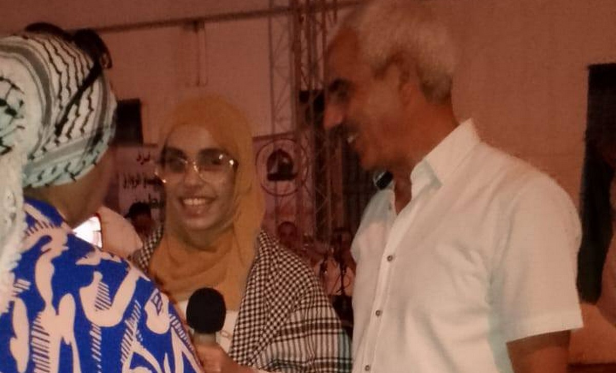 الفنانة  هبة قداشي تغني  لفلسطين  في  افتتاح  مهرجان  سيدي  منصور