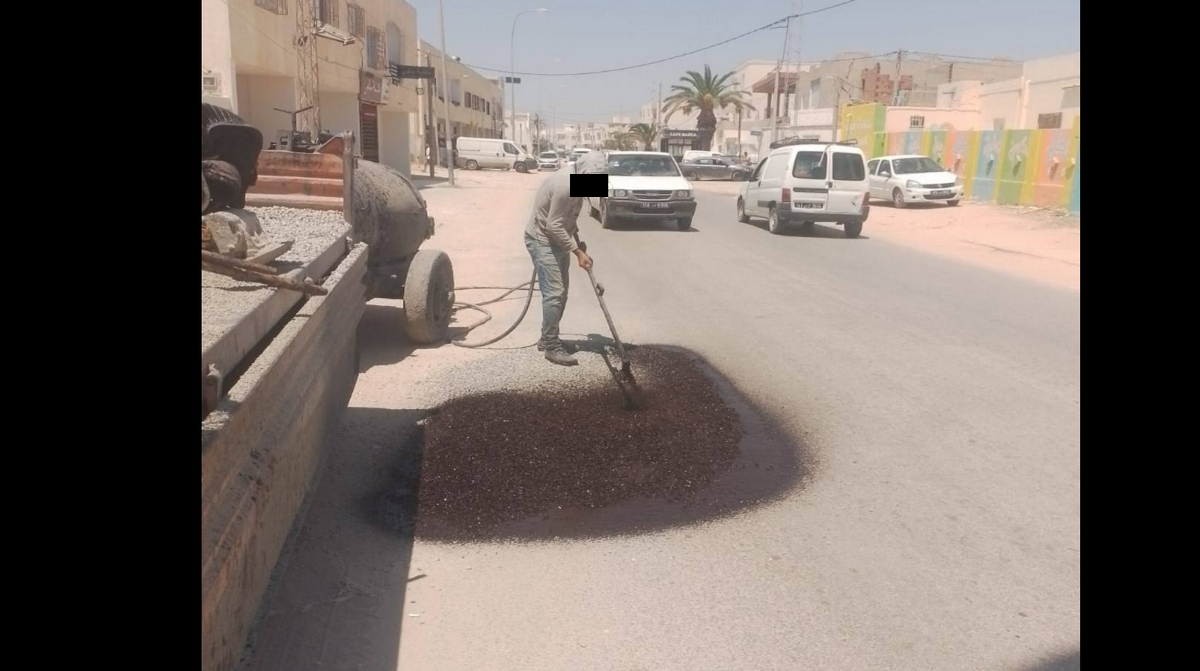 صفاقس ساقية الدائر إنجاز أشغال إصلاح  الحُفر