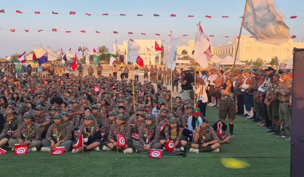 جربة افتتاح التظاهرة الكشفية الدولية الجامبوري الكشفي الدولي