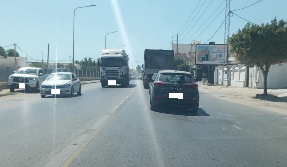 صفاقس : الشاحنات الثقيلة تخنق طريق  تونس