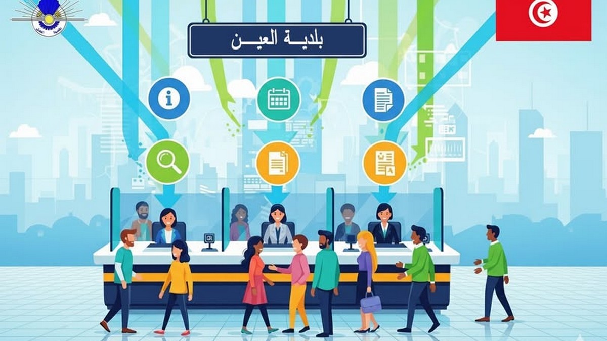 في  اطار  تقريب الخدمات : بلديّة العين تفتح مكتبا متقدّما للحالة  المدنيّة