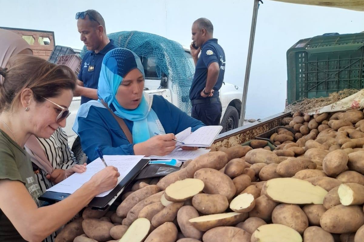 قرمدة صفاقس :حملة  مراقبة في السوق  الاسبوعية وحجز كميات من  المواد