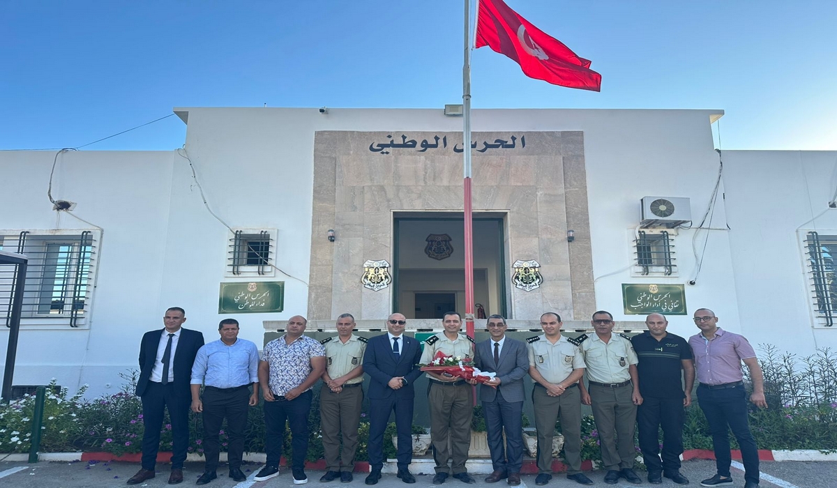 سوسة  تكريم السيد العميد محمد وليد النجار وعدد من إطارات الحرس