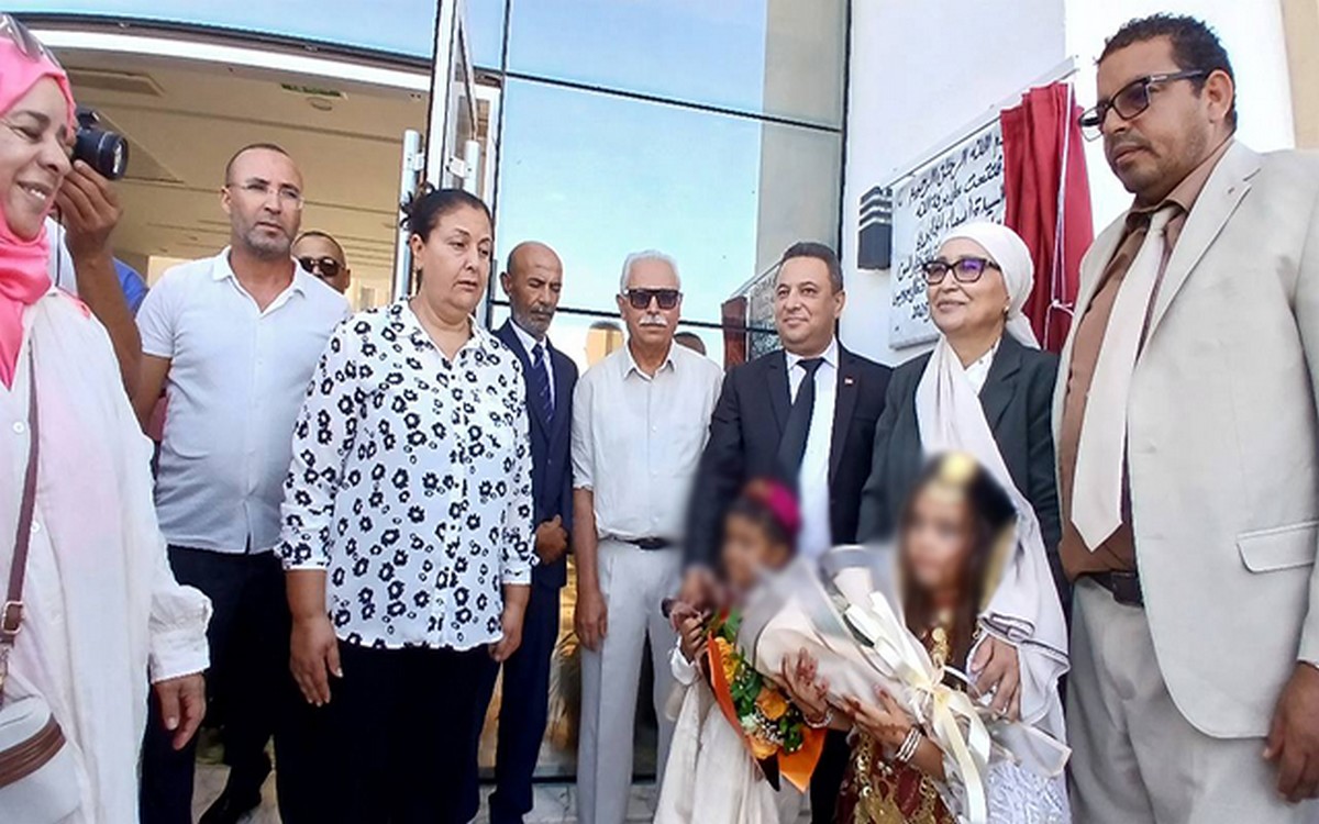 وزيرة المراة و الأسرة و الطفولة وكبار السن تدشن مركز اصطياف وترفيه الاطفال بجرجيس