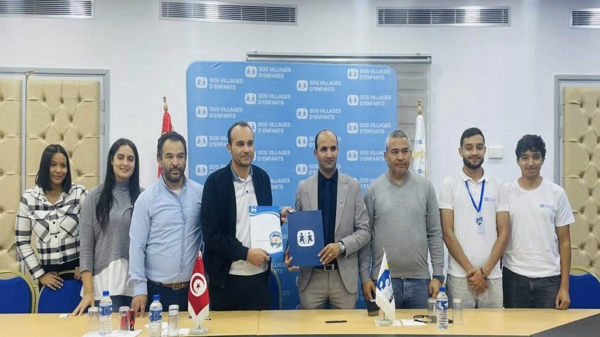 إمضاء اتفاقية شراكة بين قرى الأطفال س وس والمعهد العالي للدراسات التكنولوجية بتوزر