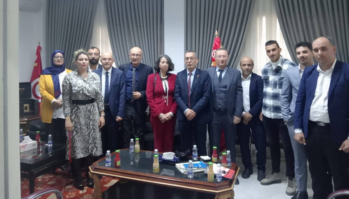 استقبال وفد غرفة التجارة والصناعة لصفاقس في معرض ليبيا