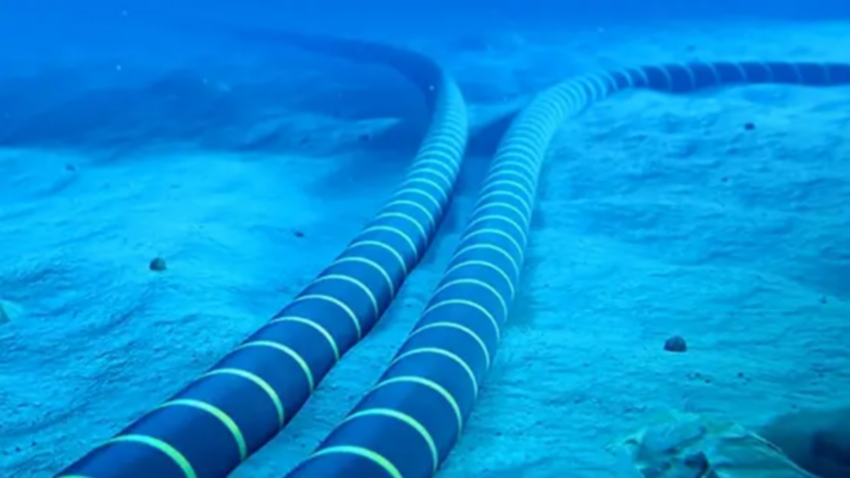 سواحل بنزرت: دخول الكابل البحري 