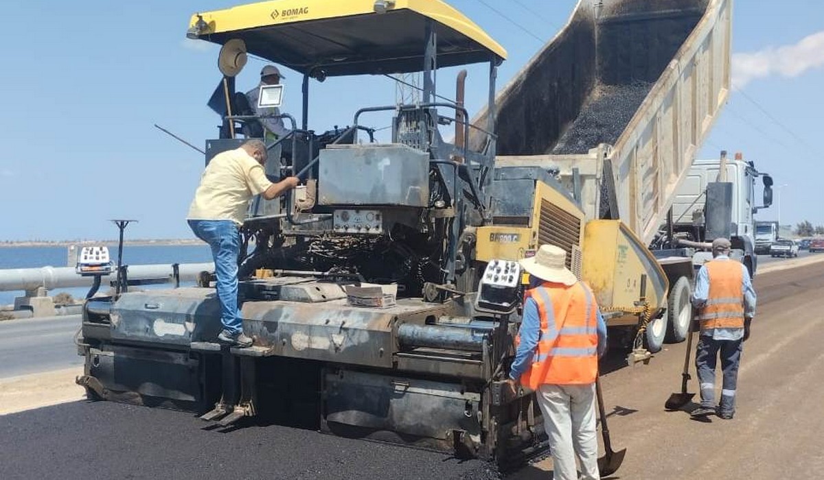 مدنين: تقدم اشغال مضاعفة الطريق الرومانية جربة-جرجيس بنسبة 74 بالمائة