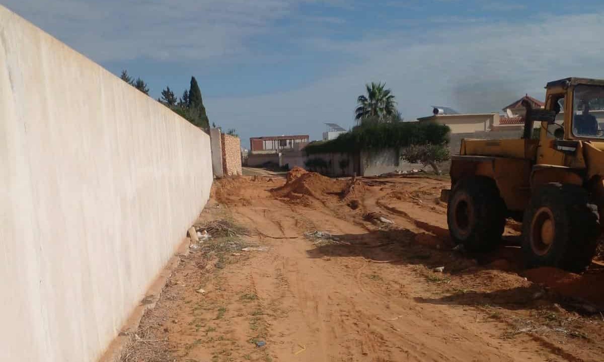 ساقية الزيت: فتح نهج  لتسهيل  حركة المرور