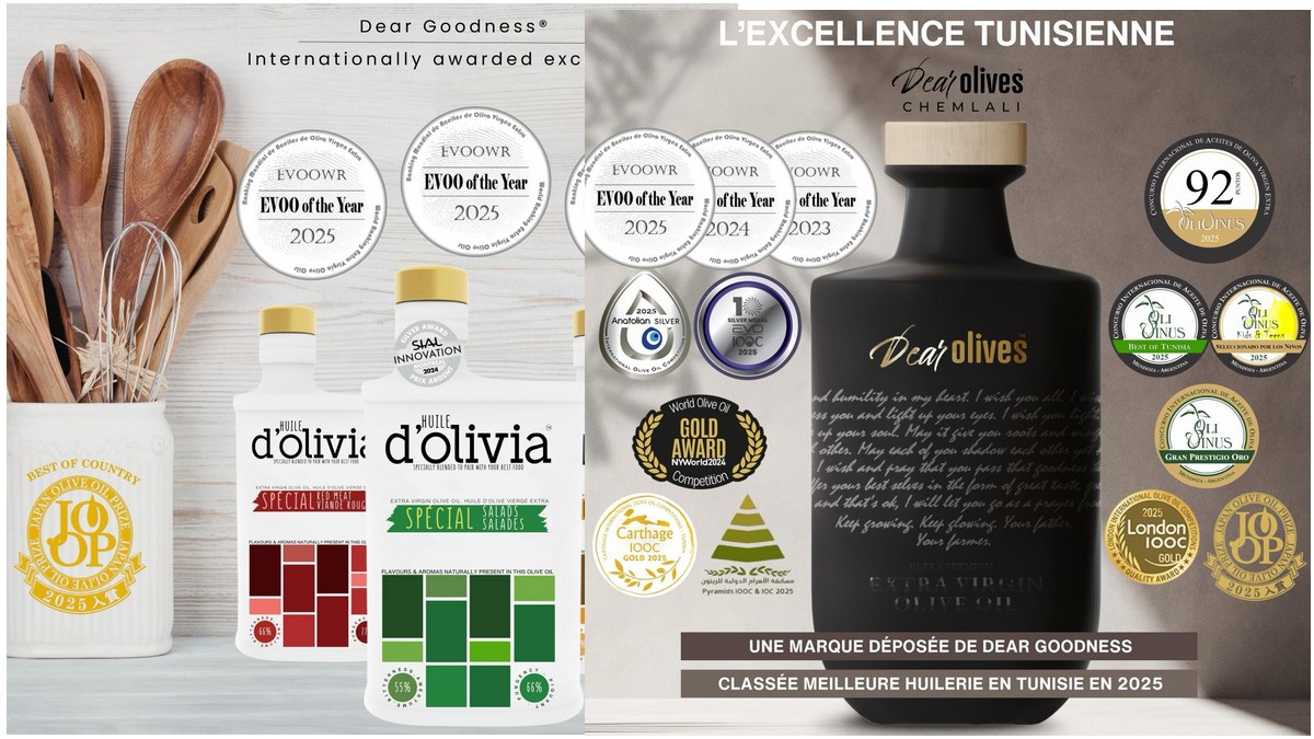 عزّ الخيرات بالحزق، أفضل معصرة زيت زيتون في تونس ومن بين أفضل 18 منتجًا عالميًا لزيت الزيتون البكر الممتاز
