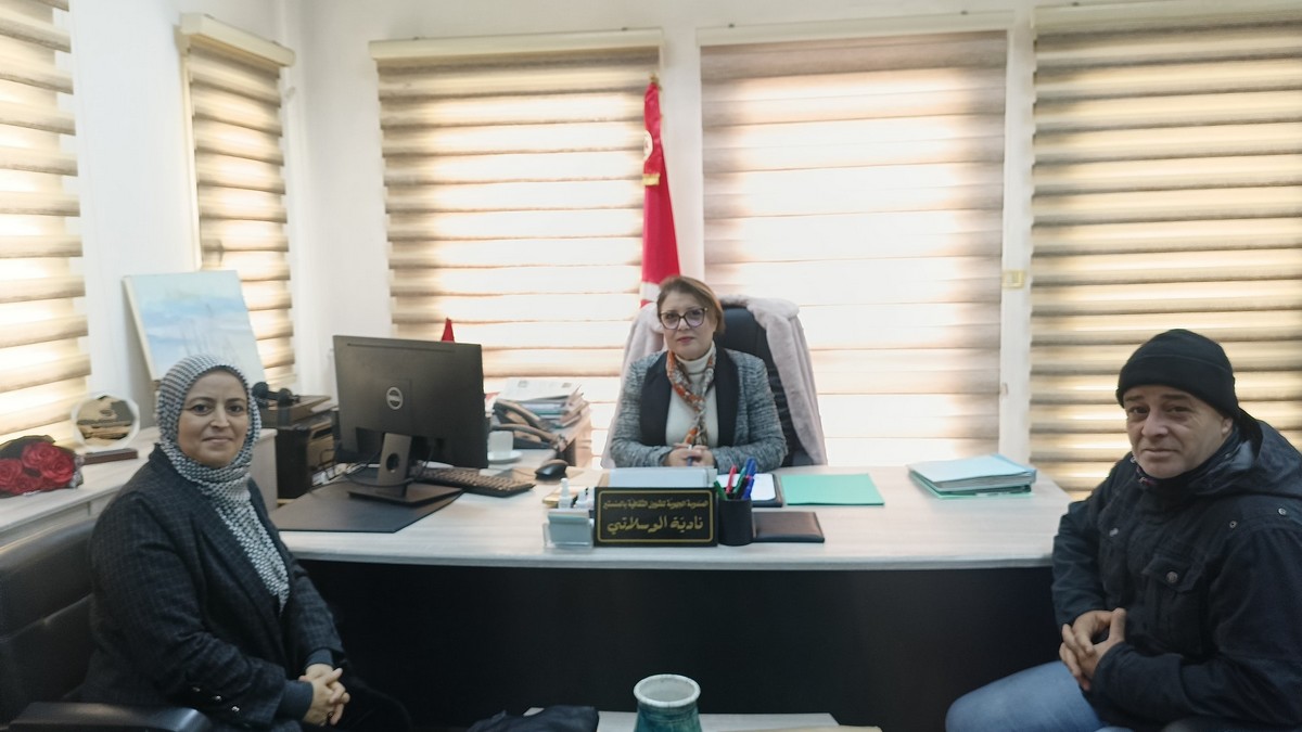 المندوبة الجهوية للشؤون الثقافية بالمنستير تستقبل أعضاء الجمعية الوطنية للموروث الثقافي