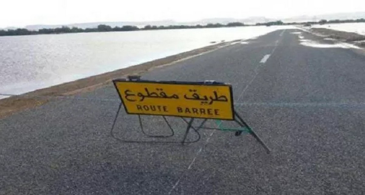 سوسة :انقطاع حركة المرور بعدد من الطرقات وتوخي الحذر واجب