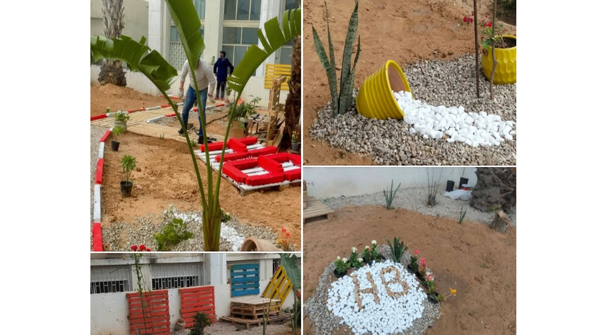 صفاقس مستشفى الحبيب بورقيبة يعتني بالفضاءات الخضراء