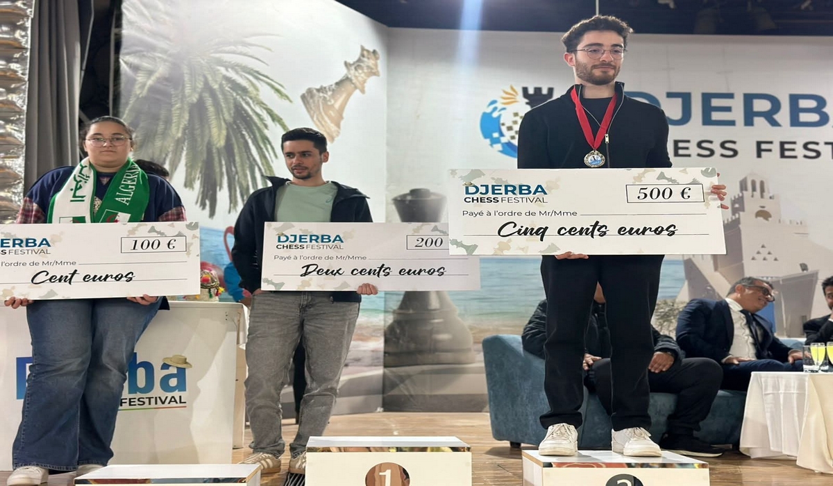 صفاقس ريان العجيلي يتوّج بالميدالية الفضية في مهرجان جربة الدولي للشطرنج