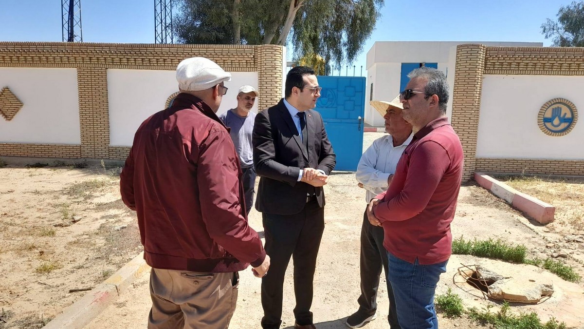 والي  توزر  يتفقّد محطّة  ضخّ المياه  المستعملة بدقاش