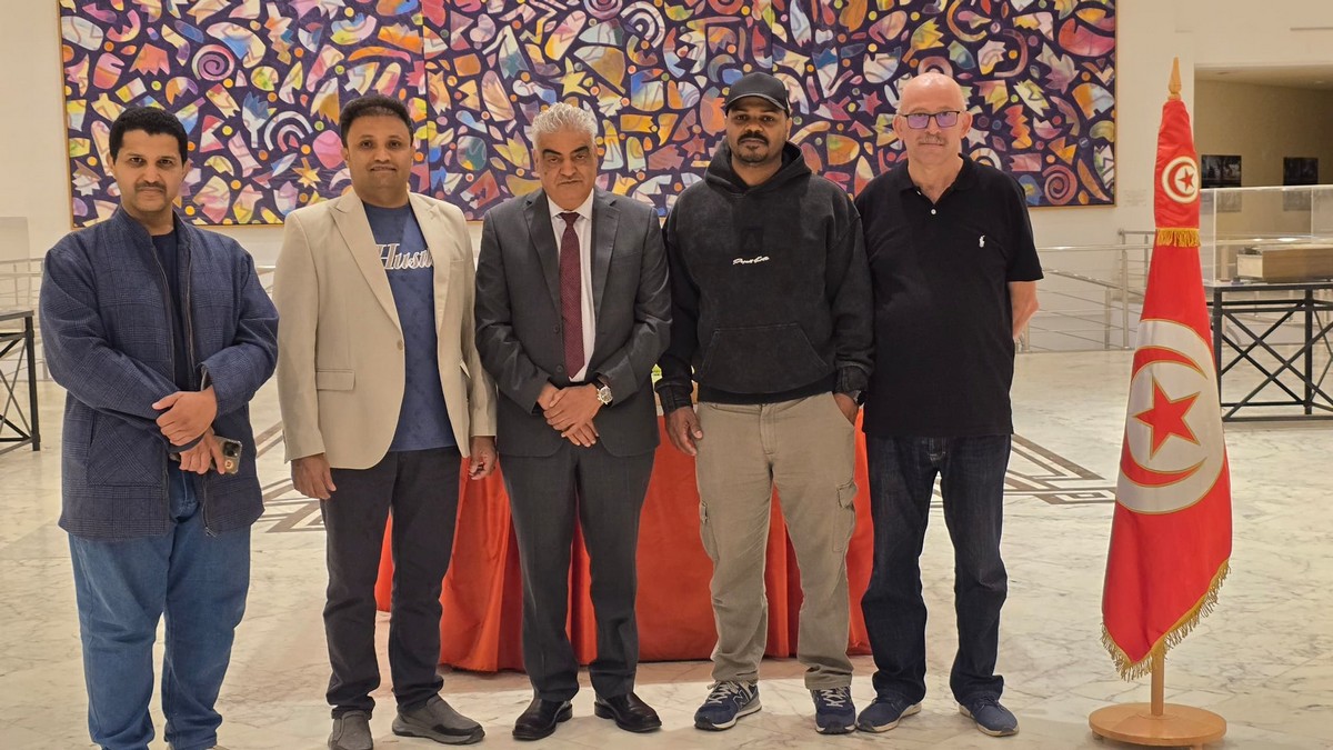 إعلاميون ومتدربون عرب يؤدّون زيارة إلى مقر مؤسسة التلفزة الوطنية،