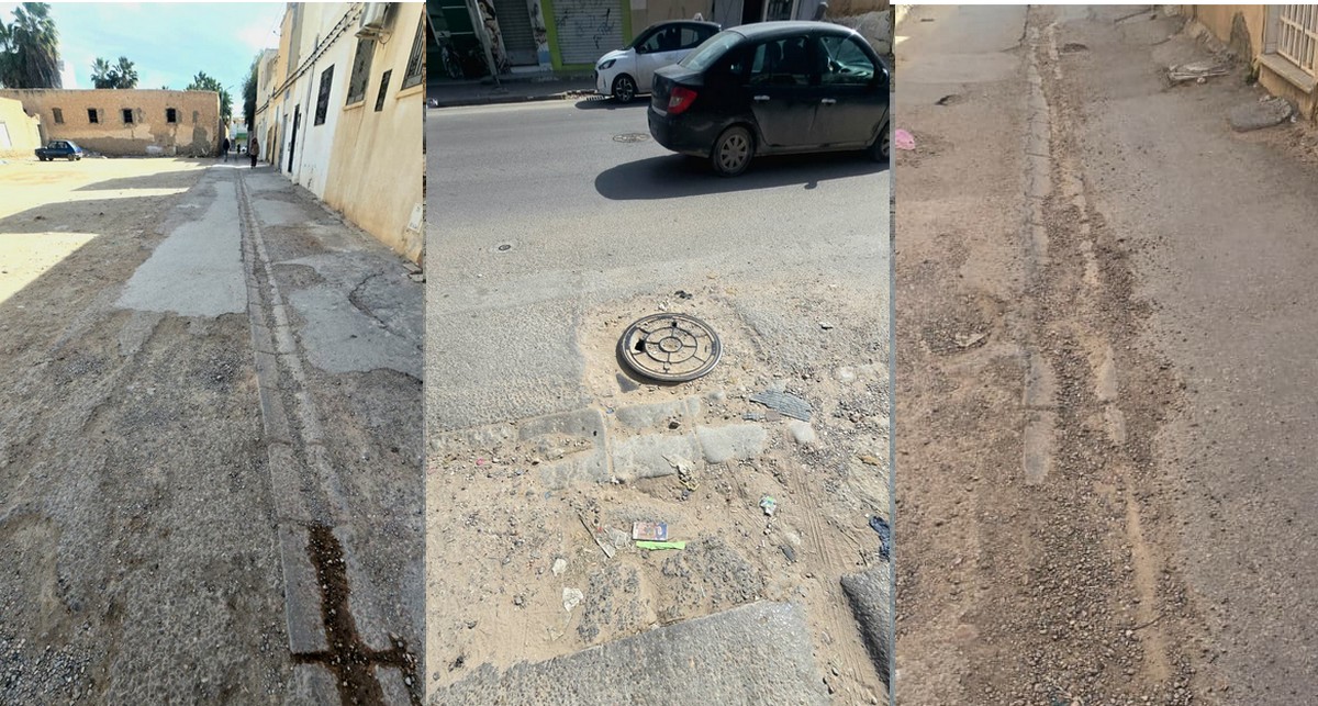 صفاقس : معاناة  متساكني زنقة  الحشيشة بطريق  قرمدة مركز  الدرويش  متواصلة رغم  الوعود